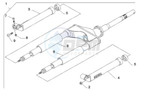 Scarabeo 50 2t (eng. Minarelli) drawing Front Fork