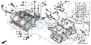 VFR1200XD Europe Direct - (ED) drawing CRANKCASE (VFR1200XD/XDA/XDS)