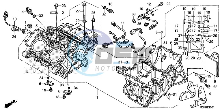 CRANKCASE (VFR1200XD/XDA/XDS)