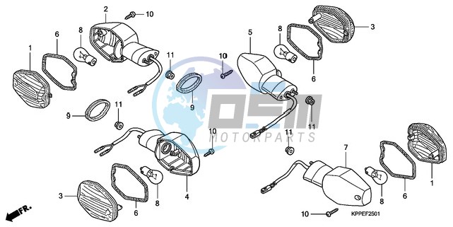 WINKER (CBR125RW7/RW9/RWA)