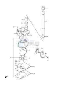 DF 250 drawing Water Pump (DF 250S)