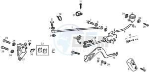 RCR 50 drawing Rear brake