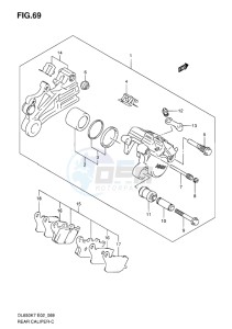 DL650 ABS V-STROM EU-UK drawing REAR CALIPER (ABS)