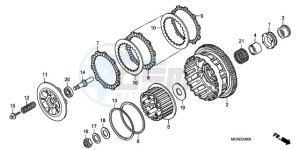 CBF600N9 UK - (E / MKH) drawing CLUTCH