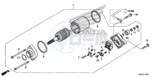 TRX420TE1H Europe Direct - (ED) drawing STARTER MOTOR