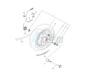 YP R BLACK X-MAX 250 drawing FRONT WHEEL