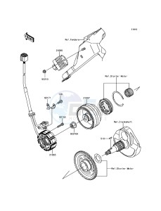 KLX450R KLX450AEF EU drawing Generator