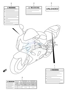 GSX-R600 (E2) drawing LABEL