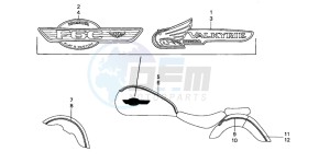 GL1500C drawing STRIPE/MARK