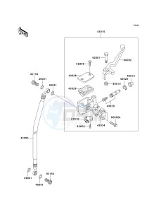 BN 125 A [ELIMINATOR 125] (A6F-A9F) A7F drawing FRONT MASTER CYLINDER