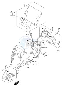 DL650 drawing COWLING BODY