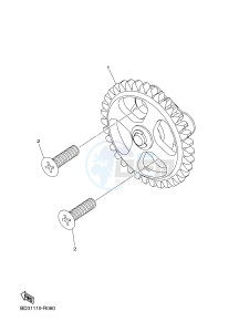 YFM90R YFM09RYXH (BD39) drawing OIL PUMP