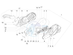 BEVERLY 300 IE ABS E4 (APAC) drawing Air filter