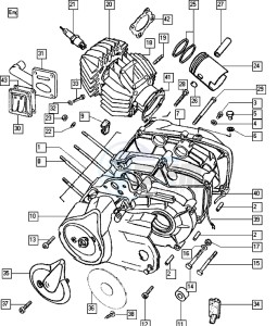 TAXXITY_25-45kmh_K2-K5 50 K2-K5 drawing Crankcase