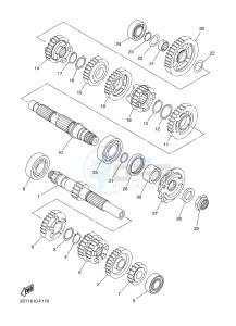 WR250R (32DR) drawing TRANSMISSION