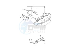 XJR 1300 drawing TAILLIGHT