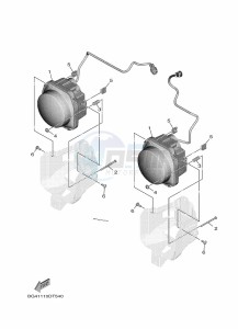 YXF850E YXF85WPAM (BARE) drawing HEADLIGHT