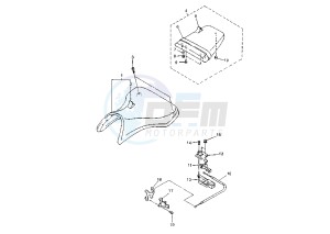 YZF R6 600 drawing SEAT