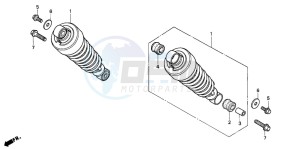 VF750C2 drawing REAR CUSHION