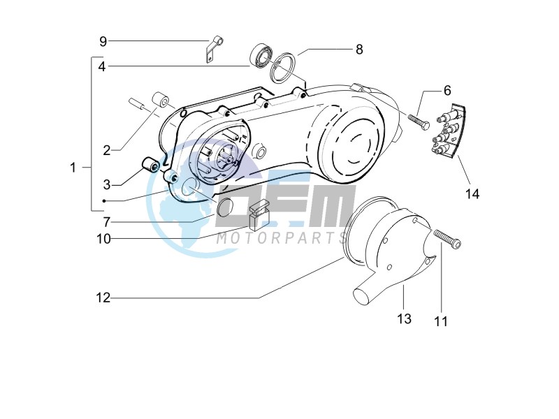 Crankcase cover - Crankcase cooling