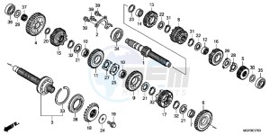 CBR1000RRD Fireblade - CBR1000RR UK - (E) drawing TRANSMISSION