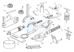 W16 500 drawing WORKSHOP SERVICE TOOLS