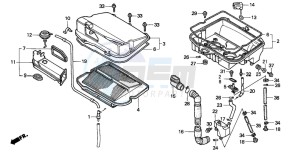 GL1500SE GOLDWING SE drawing AIR CLEANER