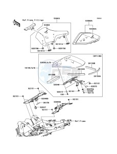 Z750R ZR750NBF FR GB XX (EU ME A(FRICA) drawing Seat