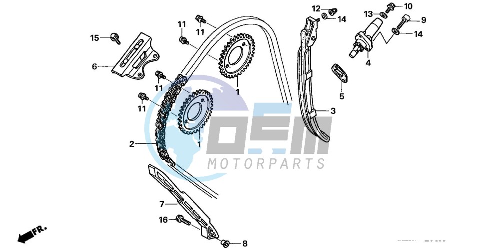 CAM CHAIN/TENSIONER (CBF600S6/SA6/N6/NA6)