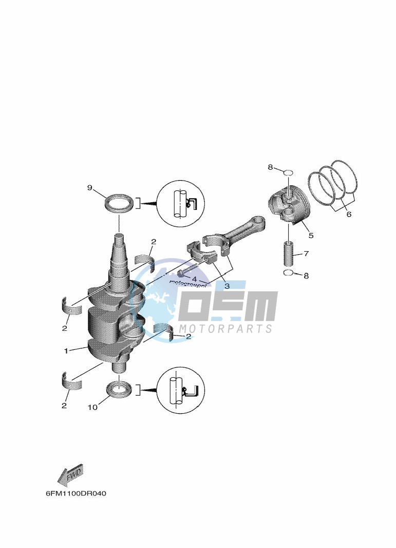 CRANKSHAFT--PISTON