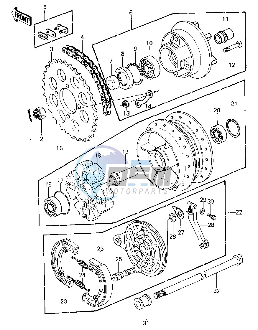 REAR HUB_BRAKE_CHAIN -- 80 B1- -