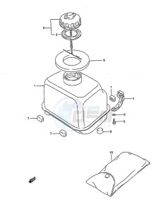 DT 4 drawing Fuel Tank (1988 to 1993)