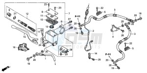 TRX300EX SPORTRAX 300EX drawing FR. BRAKE MASTER CYLINDER (TRX300EX'01-'06)