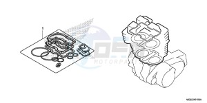 CB500FAD CB500F ABS Continue » UK - (E) drawing GASKET KIT A