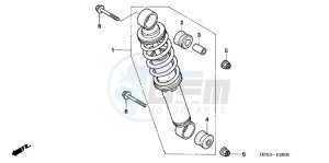 TRX90XB drawing REAR CUSHION