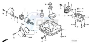 CBF1000S9 France - (F / ABS CMF) drawing OIL PAN/OIL PUMP