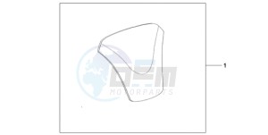 VFR800A9 Europe Direct - (ED / ABS MME) drawing TANK PAD