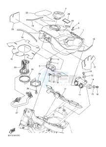 WR250R (32DN) drawing FUEL TANK