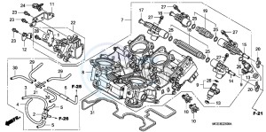 VFR1200FC drawing THROTTLE BODY