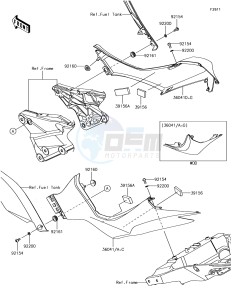 Z1000 ZR1000HHF XX (EU ME A(FRICA) drawing Side Covers