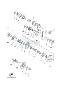 YFM450FWAD GRIZZLY 450 EPS (BM71) drawing TRANSMISSION