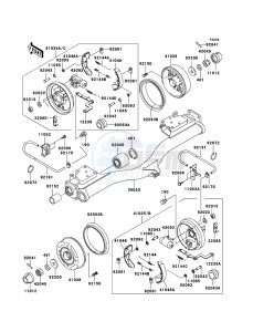 MULE 3010 4x4 KAF620-E5 EU drawing Rear Hub