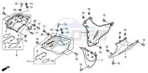 CBR125RS drawing UNDER COWL (CBR125RW7)