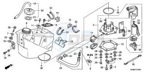 CRF250RD CRF250R Europe Direct - (ED) drawing FUEL TANK