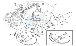 Classic 125 drawing Exhaust pipe-Air filter house