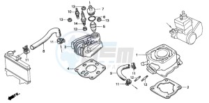 NSR50S drawing CYLINDER/CYLINDER HEAD