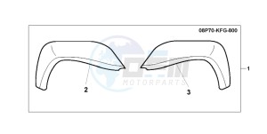 FES250 FORESIGHT drawing KNUCKLE VISOR