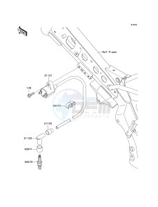 KLX 110 A (KLX110 MONSTER ENERGY) (A6F-A9FA) A7F drawing IGNITION SYSTEM