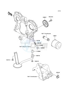 MULE 3010 TRANS 4x4 DIESEL KAF950E8F EU drawing Oil Pump