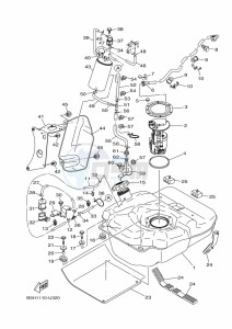 YXZ1000ETS YXZ10YESKL (B5H6) drawing FUEL TANK